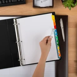 Avery Print & Apply Clear Label Dividers W/Color Tabs 12-Tab Letter 5 Sets 11405 -Stationery Sphere Outlet Store GUEST 9a551425 17a5 4253 9878 1152b5a03303