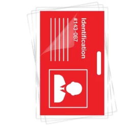 Fellowes Laminating Pouches Punched 2-5/8"x3-7/8 100/PK CL 52016