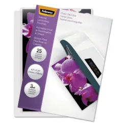 Fellowes Laminating Pouch 3mil 4 1/2 X 6 1/4 25/Pack 5208301