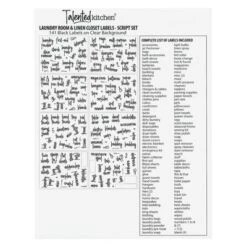 Talented Kitchen 141 Laundry Room Labels For Jars - Preprinted Black Script Stickers For Closet, Bathroom Organization (Water Resistant) -Stationery Sphere Outlet Store GUEST 9dfb0a9d ba44 41ab b3e1 f94873de8b4b