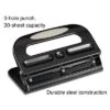 MyOfficeInnovations Circle 3-Hole Punch 30 Sheet Capacity Black (24549/33989) 572645
