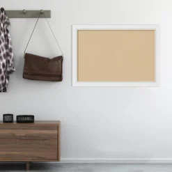 Amanti Art Cork Board Wood Framed Blanco White Bulletin Board, Organization Board, Pin Board -Stationery Sphere Outlet Store GUEST 9ff9c992 84b6 4e41 8dca c5c5a15b4e98
