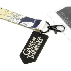 Crowded Coop, LLC Game Of Thrones Iron Throne Lanyard W/ PVC Charm