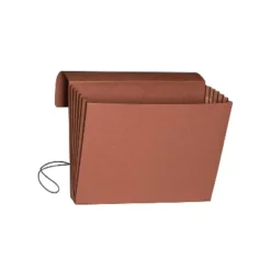 Smead 5 1/4" Accordion Expansion Wallet Legal 15 X 10 Redrope 10/Box 71111