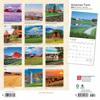 Browntrout 2024 Wall Calendar 12"x12" American Farm 1 Browntrout 2024 Wall Calendar 12"x12" American Farm