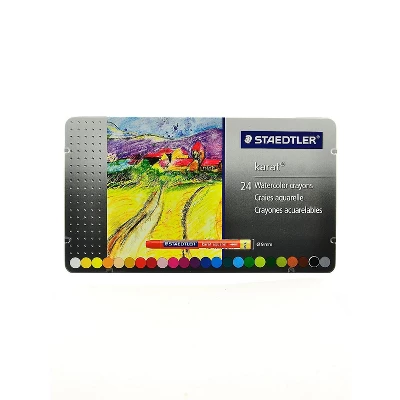 Staedtler Karat Watercolor Crayon 24/Set 37396 1 Staedtler Karat Watercolor Crayon 24/Set 37396