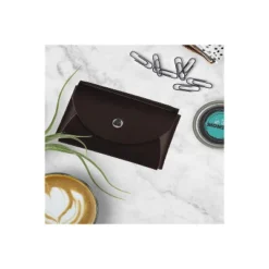 JAM Paper Italian Leather Business Card Holder Case With Round Flap Dark Brown 2233317454 -Stationery Sphere Outlet Store GUEST a6d6769c b049 4c80 a6bf 7fcfc2032899