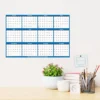 SwiftGlimpse 2024 Yearly Wall Calendar & Planner 48"x72" Navy Blue