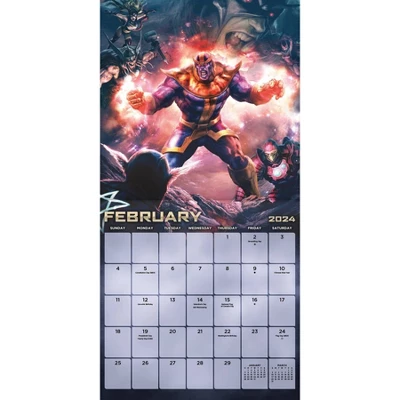 Trends International Inc. 2023-24 Wall Calendar 12"x12" Marvel Heroes Vs. Villains 2 Trends International Inc. 2023-24 Wall Calendar 12"x12" Marvel Heroes Vs. Villains - Image 2