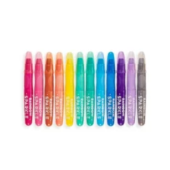 Ooly Rainbow Sparkle Metallic Watercolor Gel Crayons - Set Of 12