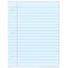 School Smart Filler Paper, 3-Hole Punched, 8-1/2 X 11 Inches, Blue, 100 Sheets