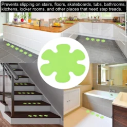 Unique Bargains Non Slip Bathtub Stickers Safety Shower Treads Adhesive Decal Flower Shape With Scraper Green 20 Pcs -Stationery Sphere Outlet Store GUEST abcee193 9c49 4440 af8f df3ae5b9adb9