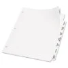 Avery Index Maker Print & Apply Clear Label Dividers W/White Tabs 8-Tab Letter 11491