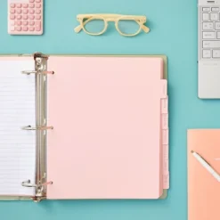 Paper Junkie 12 Sets Pink 8 Tab Dividers For 3 Ring Binder, Binder Separators With Tabs, Bulk Pack Of 96 Total Page Dividers, Letter Size, 9.5x11 In -Stationery Sphere Outlet Store GUEST ad7ec81a fd54 4477 9ae6 de07f784648a