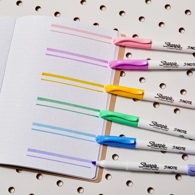 Sharpie S-Note 24pk Creative Marker Highlighters Chisel Tip Multicolored 5 Sharpie S-Note 24pk Creative Marker Highlighters Chisel Tip Multicolored - Image 5