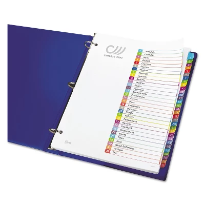 Avery Ready Index Table Of Contents Dividers Multicolor Tabs 1-31 Letter 11846 2 Avery Ready Index Table Of Contents Dividers Multicolor Tabs 1-31 Letter 11846 - Image 2