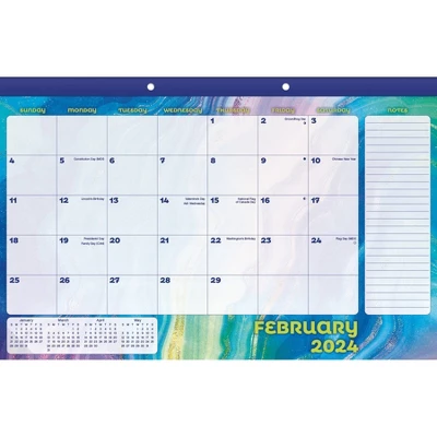 Trends International Inc. 2023-24 Desktop Calendar 11.43"x17" Neon Agrate 1 Trends International Inc. 2023-24 Desktop Calendar 11.43"x17" Neon Agrate