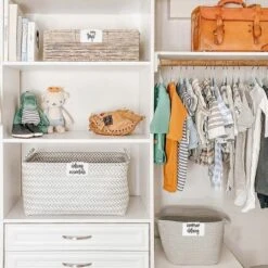 Talented Kitchen 232 Pack Baby & Nursery Storage Organization Labels, Script Label Sticker For Baskets, Containers, Baby Closet Organizers -Stationery Sphere Outlet Store GUEST b1471daf aa26 407a 8630 7f78506c9194