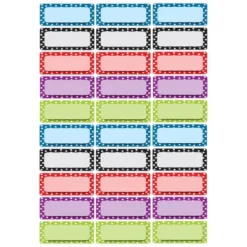 Ashley Productions Die-Cut Magnetic Foam Color Dots Labels/Nameplates, 30 Per Pack, 3 Packs