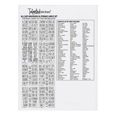 Talented Kitchen 138 Pack Household & Storage Organization Label Preprinted Stickers For Closet Bins, Boxes, Home Essential 5 Talented Kitchen 138 Pack Household & Storage Organization Label Preprinted Stickers For Closet Bins, Boxes, Home Essential - Image 5