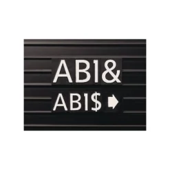 Quartet Character Sets Magnetic White 1"h 128/Set M1