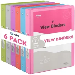 Enday 3-Ring View Binder With 2-Pockets - Multicolor 6 Pack 18 Enday 3-Ring View Binder With 2-Pockets - Multicolor 6 Pack -Stationery Sphere Outlet Store GUEST b5b2145e 9024 41db a867 9bfe001220fc