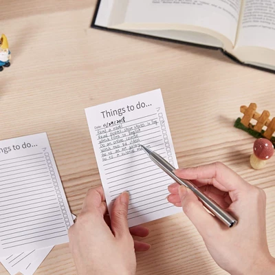 Paper Junkie 200-Pack White Things To Do Index Cards, Checklist Vertical Cardstock Paper, 3.2 X 5.1 In 2 Paper Junkie 200-Pack White Things To Do Index Cards, Checklist Vertical Cardstock Paper, 3.2 X 5.1 In - Image 2