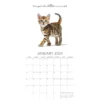 The Gifted Stationery 2024 Square Wall Calendar, Cute Kittens, 16-Month Animals Theme With 180 Reminder Stickers (12 X 12 In)