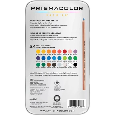 Prismacolor Premier Non-Toxic Water Soluble Watercolor Pencil Set, Assorted Color, Set Of 24 2 Prismacolor Premier Non-Toxic Water Soluble Watercolor Pencil Set, Assorted Color, Set Of 24 - Image 2