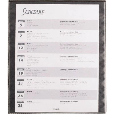 6pk 0.5" D Ring Binder Black - Up & Up™ 5 6pk 0.5" D Ring Binder Black - Up & Up™ - Image 5