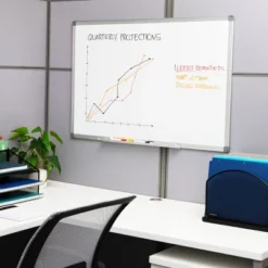 Mind Reader 9 To 5 Collection Dry Erase Magnetic Board 24"x 36" White