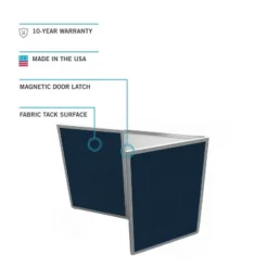 Ghent VisuALL PC Whiteboard Cabinet Fabric Bulletin Board Exterior Doors Beige GHE41300 -Stationery Sphere Outlet Store GUEST bd159da8 00e8 400c 925f 01a3f1deda2e