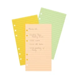 Paper Junkie 6 Pack Colored A6 Refill Paper For 6-Ring Binder, Journal, Planner, Loose Leaf Colored Lined Paper Inserts (240 Sheets/480 Pages) -Stationery Sphere Outlet Store GUEST bd8d6703 43c4 428b 8bfa cee295f41f5b