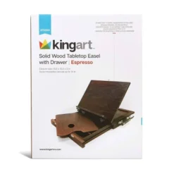 Kingart Solid Wood Tabletop Easel W/Drawer - Espresso -Stationery Sphere Outlet Store GUEST bea4460d ec62 4378 a76e 7ead5ea79108