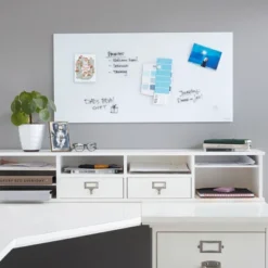 ECR4Kids MessageStor 18in X 36in Magnetic Dry-Erase Glass Board And 4 Rare Earth Magnets -Stationery Sphere Outlet Store GUEST bf423763 9dba 4b79 a6c0 3dd9da3250a9