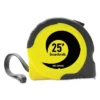 Boardwalk Easy Grip Tape Measure 25 Ft Plastic Case Black And Yellow 1/16" Graduations TAPEM25