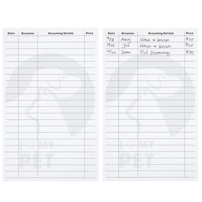 100 Pack Pet Grooming Card, Customer Information Cards Client Contact Profile Extender Pet Info Record Cards For Pet Dog Cat Groomers, 8 X 5 Inches 3 100 Pack Pet Grooming Card, Customer Information Cards Client Contact Profile Extender Pet Info Record Cards For Pet Dog Cat Groomers, 8 X 5 Inches - Image 3
