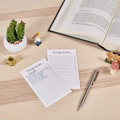 Paper Junkie 200-Pack White Things To Do Index Cards, Checklist Vertical Cardstock Paper, 3.2 X 5.1 In 1 Paper Junkie 200-Pack White Things To Do Index Cards, Checklist Vertical Cardstock Paper, 3.2 X 5.1 In