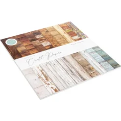 Craft Consortium Double-Sided Paper Pad 12"X12" 30/Pkg-Wood Textures, 20 Designs