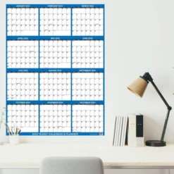 SwiftGlimpse 2023-2024 Academic Year Wall Calendar & Planner 24"x36" Navy Blue -Stationery Sphere Outlet Store GUEST c21bc79a 1234 4d8a 8041 8629b7aadf62