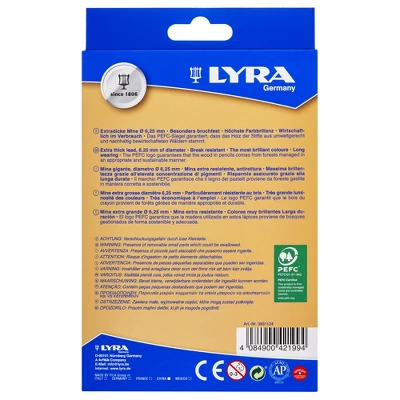 Lyra Color Giant Colored Pencils, 6.25mm, Skin Tones, 12 Colors 2 Lyra Color Giant Colored Pencils, 6.25mm, Skin Tones, 12 Colors - Image 2