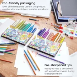 Arteza Pastel Colored Pencils, Set Of 50, Triangular Grip, Pre-Sharpened Coloring Pencils, Art Supplies For Coloring And Drawing -Stationery Sphere Outlet Store GUEST c3edb91a 2ca9 4428 9b98 63952a54e495