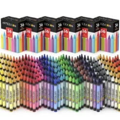 Arteza Kids Wax Crayons, 36 Pieces Each - 6 Pack