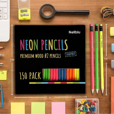 Neliblu Premium Quality Pencils In Bulk - 150 Pieces 2 Neliblu Premium Quality Pencils In Bulk - 150 Pieces - Image 2