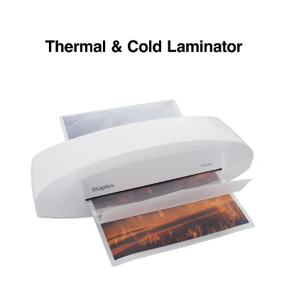 Staples 9.5" Thermal & Cold Laminating Machine 5738801 1 Staples 9.5" Thermal & Cold Laminating Machine 5738801