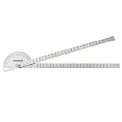 Okuna Outpost 30cm Stainless Steel Swing Arm Angle Protractor For Construction, Woodworking, Engineering, Architecture, 7.9 X 5.1 In -Stationery Sphere Outlet Store GUEST c9004155 ee18 4cc6 94b9 91c9d67900a3