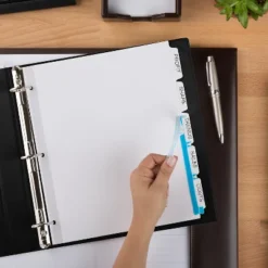 Avery Print & Apply Clear Label Dividers W/White Tabs 5-Tab 11 1/4 X 9 1/4 5 Sets 11440 -Stationery Sphere Outlet Store GUEST c94d283a efe1 4136 89e0 5a550eb5ded9