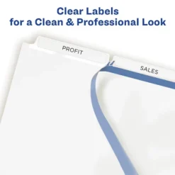 Avery Print & Apply Clear Label Unpunched Dividers 3-Tab Ltr 25 Sets 11442 -Stationery Sphere Outlet Store GUEST ca2ea426 3716 4367 a057 7894d865078b