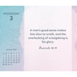 Trends International Inc. 2024 Daily Desk Calendar 4.25"x5" Bible -Stationery Sphere Outlet Store GUEST ca89a06c 04f3 4183 aa6a 7ad80c75f33c