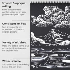 Arteza Gel Pen Set, White, 0.6mm, 0.8mm, And 1.00 Mm Nibs - Doodle, Draw, Journal -12 Pack 6 Arteza Gel Pen Set, White, 0.6mm, 0.8mm, And 1.00 Mm Nibs - Doodle, Draw, Journal -12 Pack -Stationery Sphere Outlet Store GUEST cf5d9af3 cab3 4240 af04 88e585dbe70a